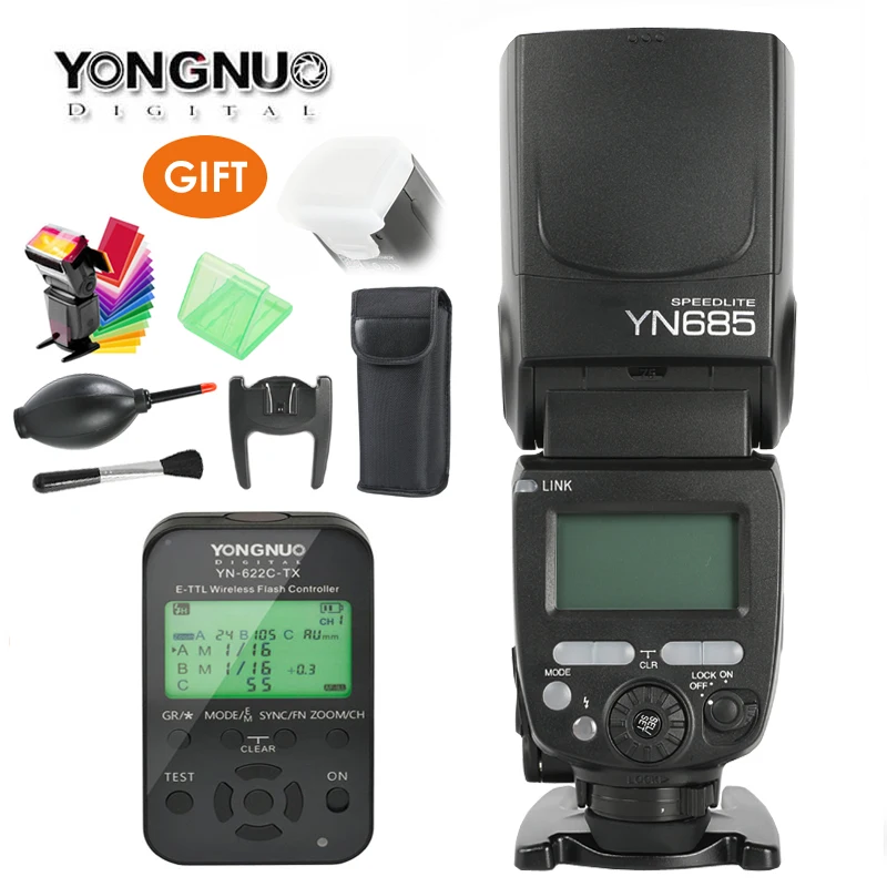 Беспроводная вспышка Yongnuo YN685 GN60 Вспышка Speedlite HSS TTL Встроенная 1/8000s