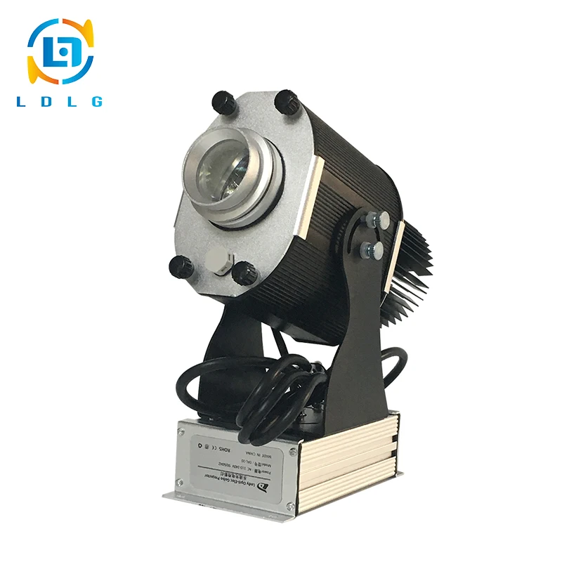

Big Sale Fast Shipping 110V 220V LED Projector Outdoor Waterproof 30W LED Rotating Image Gobo Projectors with 1 Two Colors Gobo