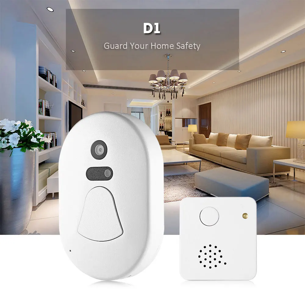 

2.0MP Wireless video door Doorbell Door Cam WiFi D1 Smart Door Camera WIFI Ring Doorbell Digital Alarm For Android iOS