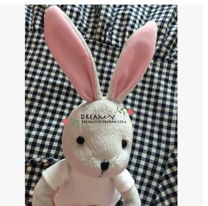 Free shipping  40cm Cute little white rabbit rabbit Ear modelling can be placed on the limbs Plush toy doll baby doll gift