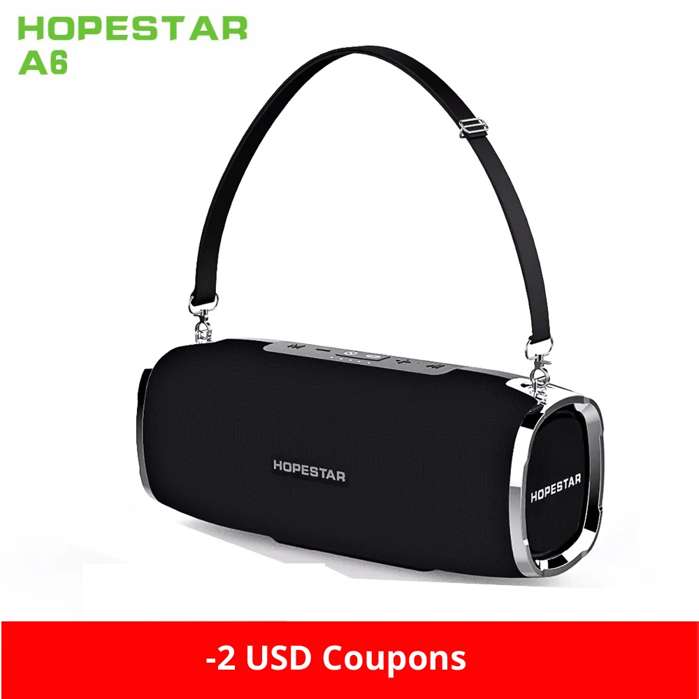 HOPESTAR A6 Bluetooth динамик Портативный беспроводной громкий звуковая система 3D стерео