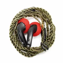 100% New FENGRU DIY EMX500 In-ear Earphones Flat Head Plug DIY Earphone HiFi Bass Earbuds DJ Earbuds Heavy Bass Sound Quality