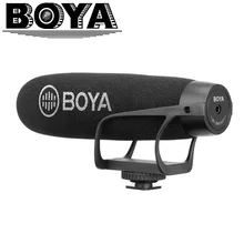 BOYA BY-BM2021 супер-кардиоидный направленный микрофон с TRRS и TRS разъемами для IOS Andrioid смартфона DSLR камеры видеокамеры ПК