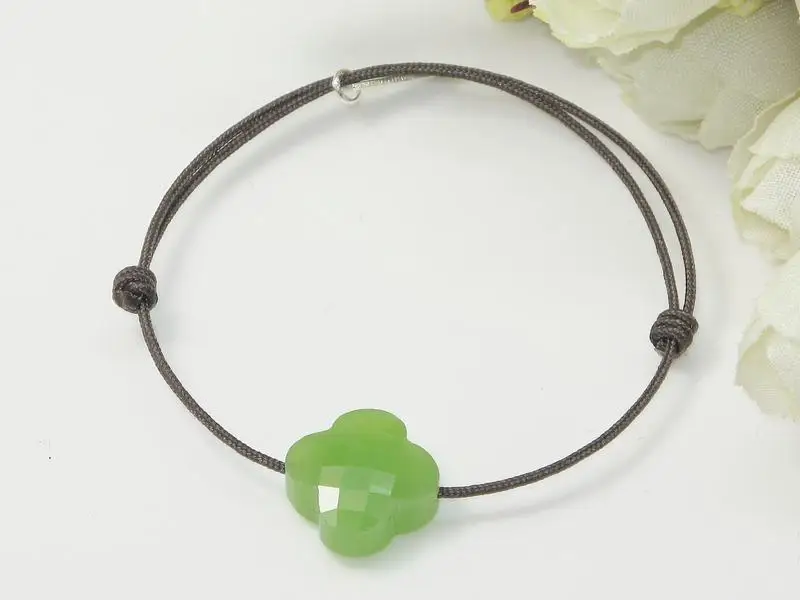 Женский браслет с камнями FORIS коричневые браслеты из стерлингового серебра 925