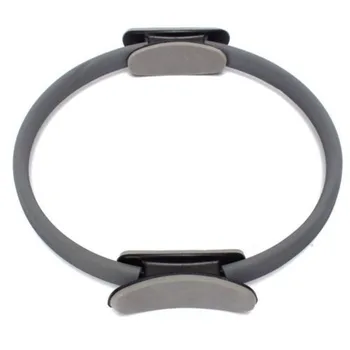 

SZ-LGFM-Pilates Ring Circle Resistance Exercise Workout Fitness GYM Yoga Ring Dual Band gray