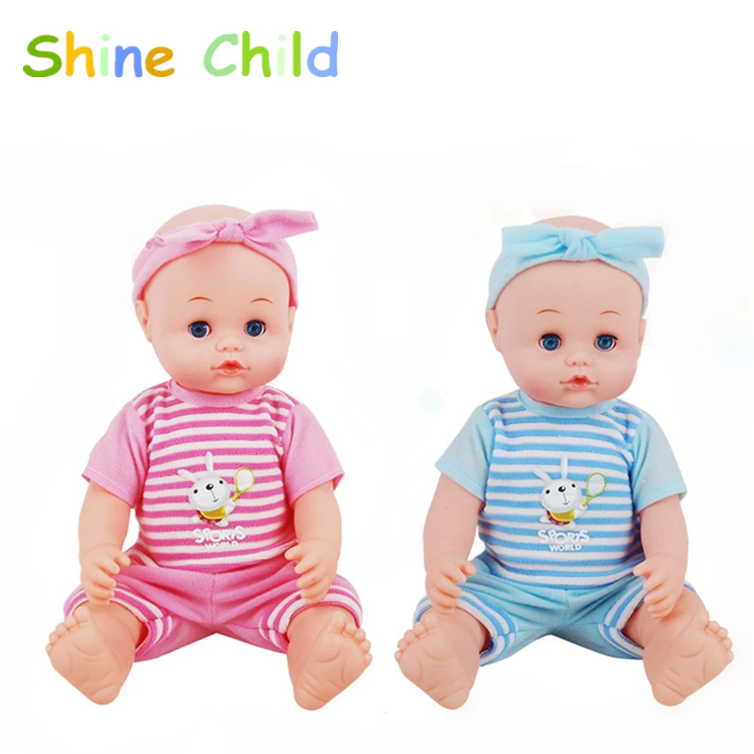 

Stroller Baby Doll Blink Sound Silicone Toy Set Contains Change Clothes And Bottle Nipple Urinal Train Puzzle Princess House Kit