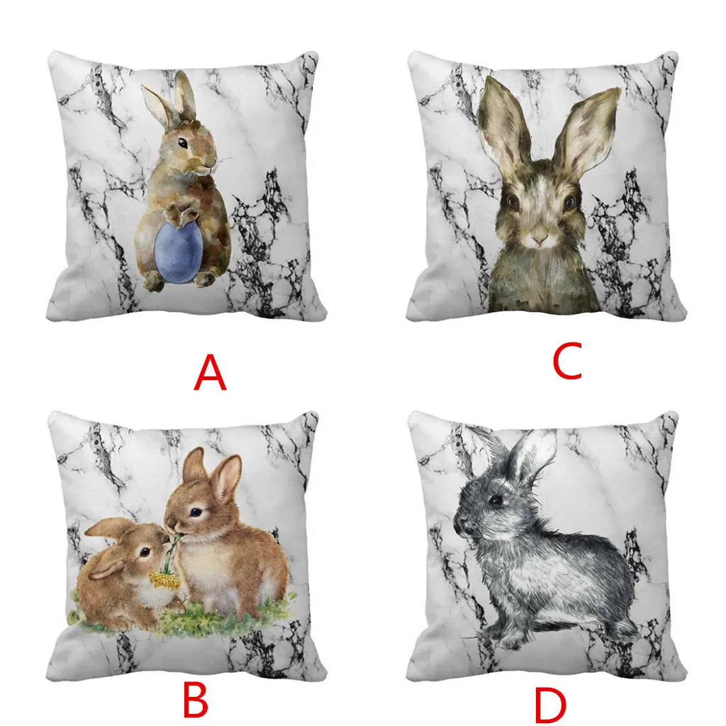 Easter Sofa Bed Home Decoration Festival Marble Pillow Case Cushion Cover 6.6 | Дом и сад