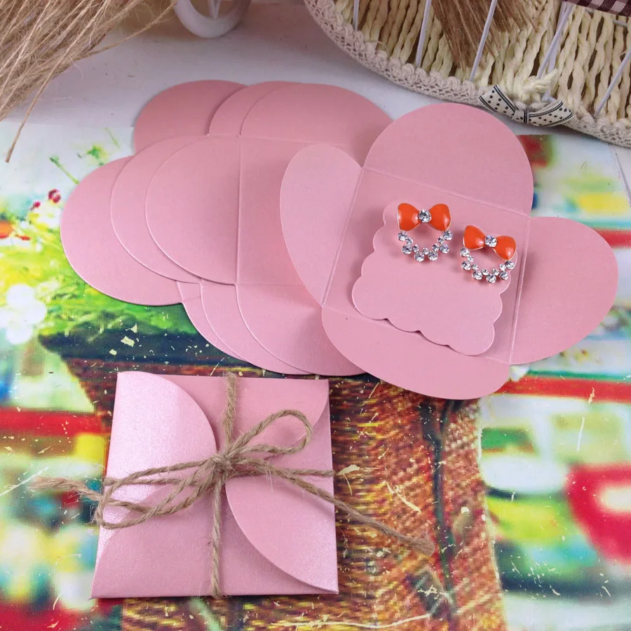 DIY Серьга карты серьги коробка 13X13 см крышка внутренняя карта 5x5