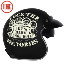 Torc t57 cara abierta vintage jet moto rcycle casco moto Cruz capacete cascos de moto retro casque casco de Cruz moto cicleta vespa