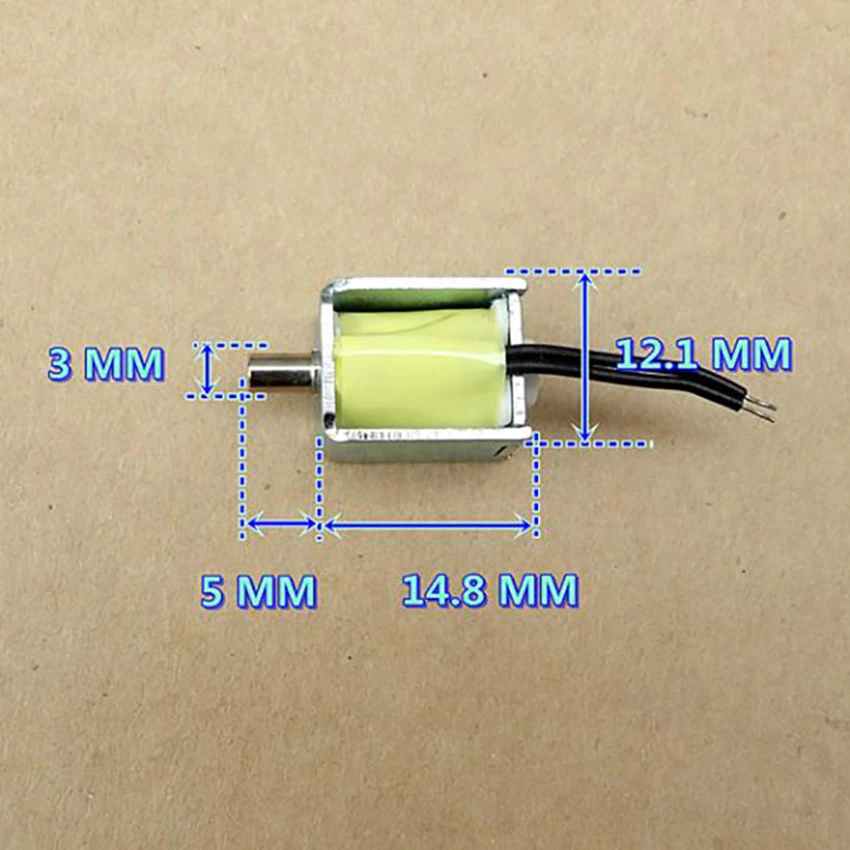 DC 3В 100мА 0,15 Вт микро Соленоидный клапан Сфигмоманометр вентиляционный клапан нормально открытый воздух Выпускной электромагнитный клапан диаметр 3 мм