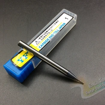 

YFT 1mm Router Bit HRC 45 Degrees 4-blade Face Cutter Straight Carbide Shank Tungsten Steel Milling Cutter CNC Tools