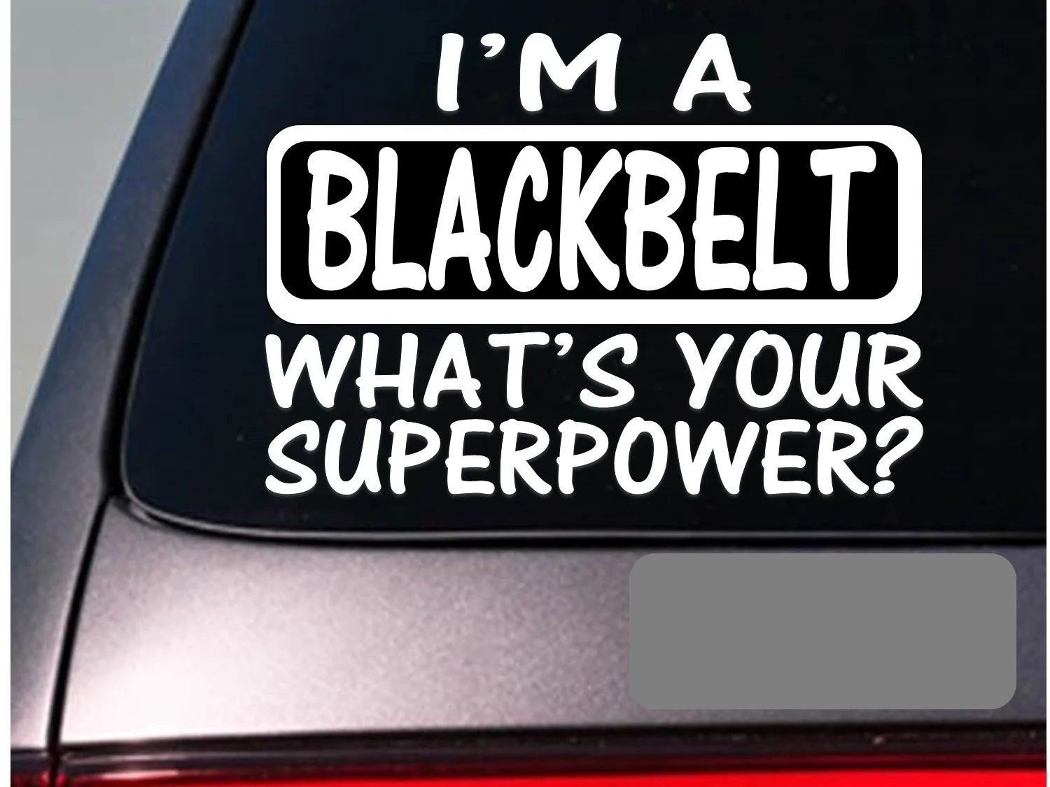 Я blackbelt стикеры Наклейка каратэ ММА кикбоксинг дзюдо пояса окна 20 см