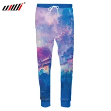 UJWI мужские джоггеры летние Харадзюку хип-хоп брюки 3D крутые забавные печатные лесные дужки спортивные брюки Беговые брюки в повседневном стиле штаны для фитнеса