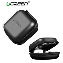 Ugreen Earphone Accessories Headphone Case Hard Box Bag for Bose Sennheiser Earphone Ear Pads USB Cable Charger Earphone Case