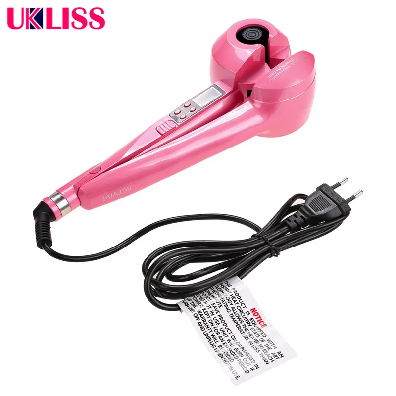 2018 New Arrival Fast Professional Fashion LCD Screen Fast Professional Automatic Hair Curler Roller Styler Tool Curl Machine