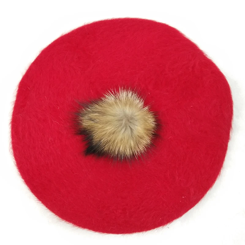 

Clearance Sale BLINZEFIA 2019 Knitted Real Rabbit Fur Winter Hats Bonnet Women Warm Cat Ears Shape Fur Cap Beanies Muts Gorro