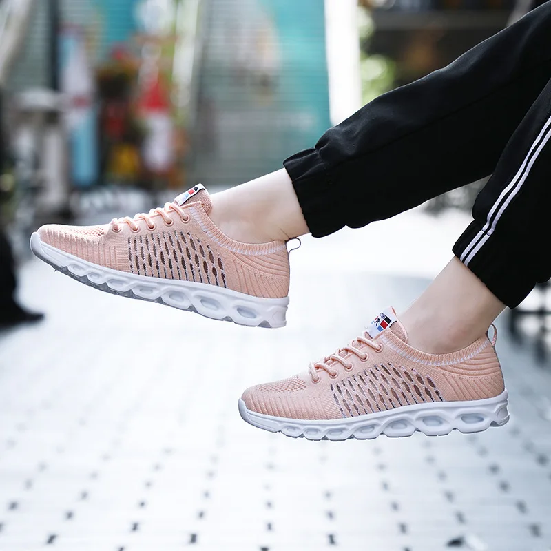 

2019 Spring Summer Sneakers Women Shoes Breathable Mesh Sneakers Women Casual Shoes Fashion Brand Women Flats A755