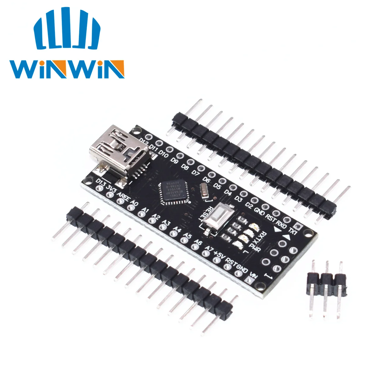 

1pcs Nano V3.0 ATmega328-MU CH340 MiniUSB Compatible Nano V3.0 hei
