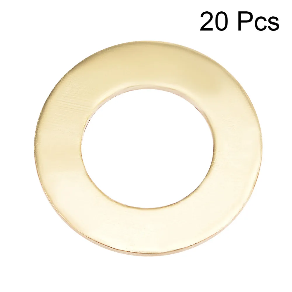 Uxcell 20 шт. 17x30x2/18,5x33x3 мм медь плоские шайбы для болты используется для распределения нагрузок резьбовые винты равномерно Аппаратные средства