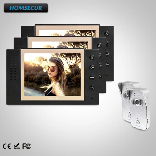 

HOMSECUR 8" Wired Video Door Phone Intercom System+Intra-monitor Audio Intercom TC021-S + TM801-B