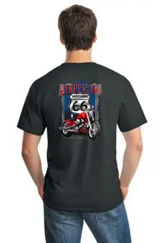 

Biker Route 66 American Motorcycle Mens Short Or Long Sleeve T Shirt Cool Casual pride t shirt men Unisex New Fashion