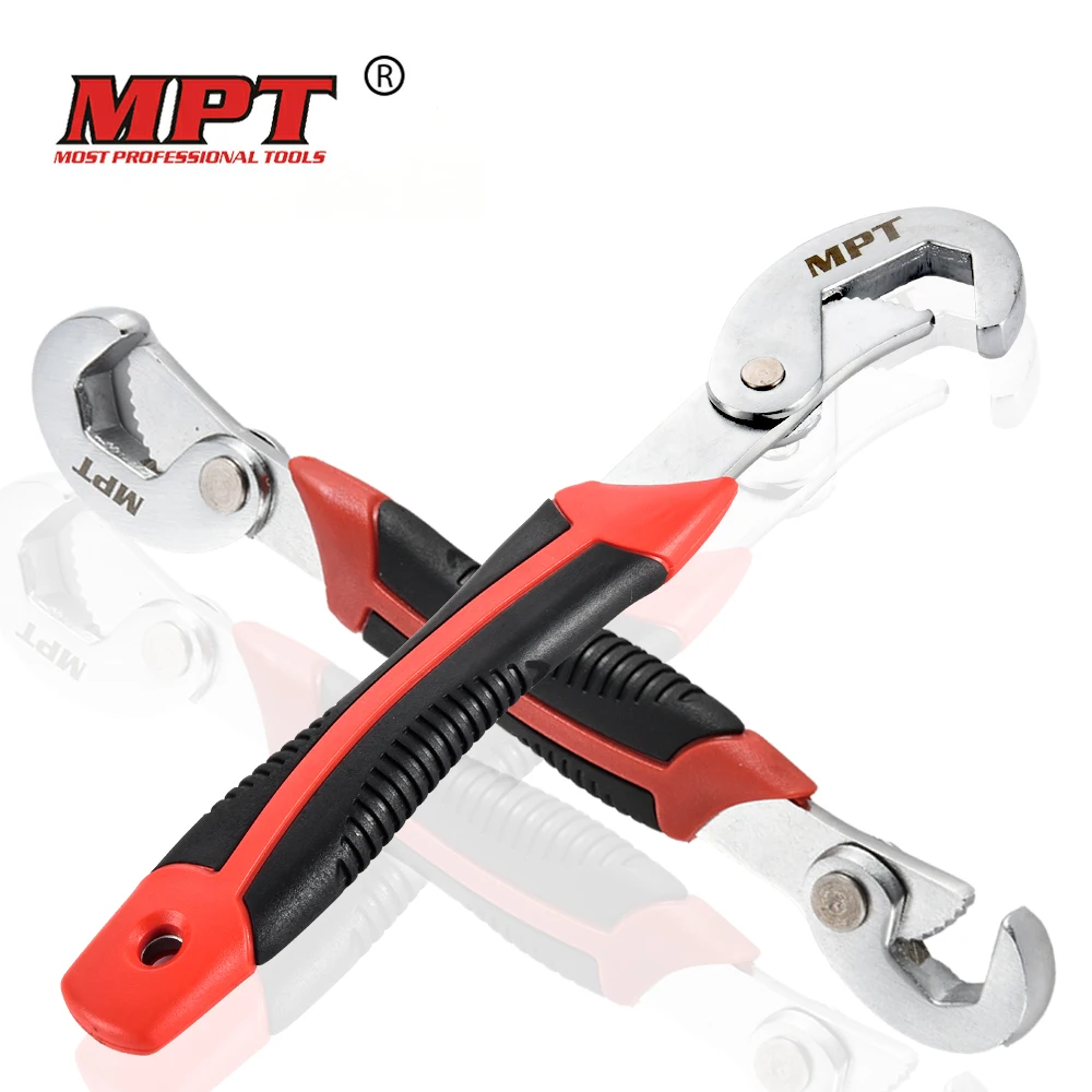 Quick Snap N Grip Adjustable Wrench Spanner Tool Set OriGlam 2Pcs Universal Multi-function Wrench Spanner