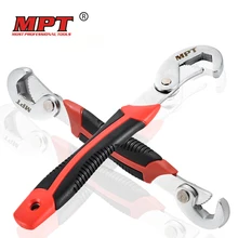 

MPT 2Pcs Universal Wrench 9-32mm Multi-function Quick Snap Grip Wrench Socket Head Adjustable Wrench Spanner For Nuts and Bolts