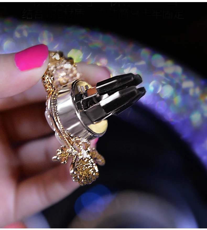 Purificador de ar com Cristal de Diamante Premium para Carro Clipe para Mulheres e Meninas Moderno Coruja Pássaro Acessórios Decorativos Fino 9 Automóveis e motos