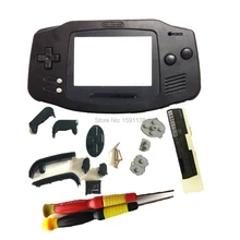Высокое качество аксессуары части корпус для GameboyAdvance Замена чехол с логотипом полный комплект чехол черный цвет DMG GBO