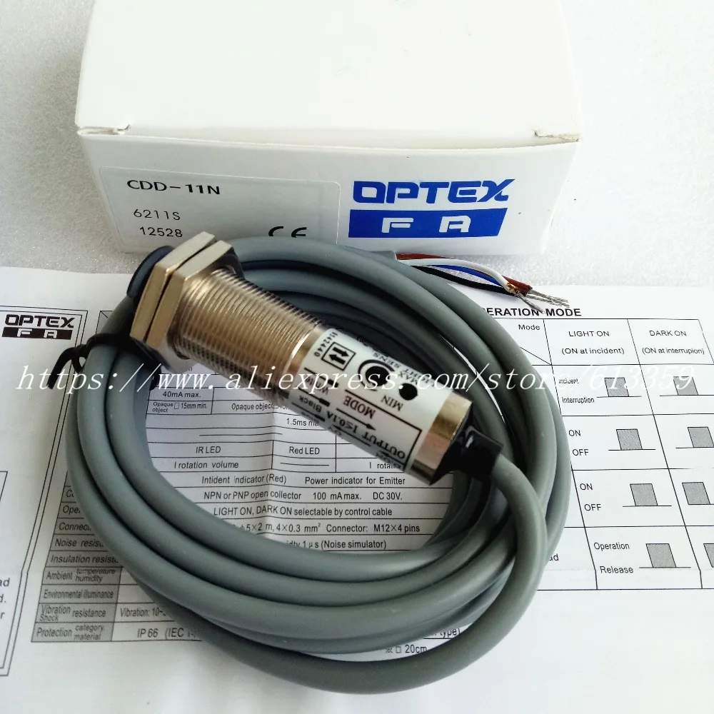 2 шт. CDD-11N CDD-11P SICK OPTEX NO+ NC M18 фотоэлектрический датчик высокого качества