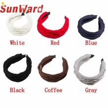Garment High Quality Fashional New Women Twist Crochet Knitted Hair Band 6 Colors