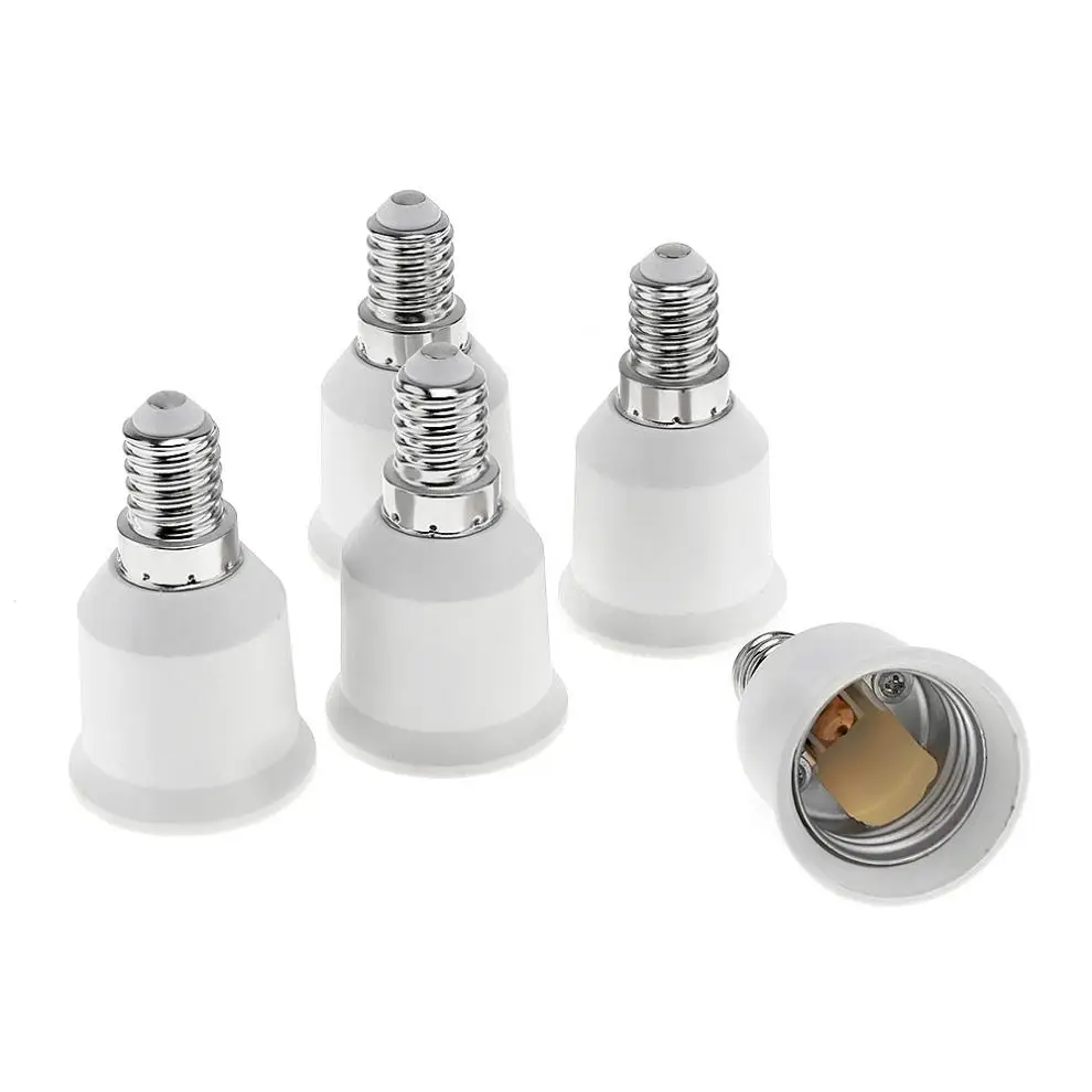 5pcs Universal LED Bulb Base Adapter Plug Extender Light Converter Lamp Socket Holder for