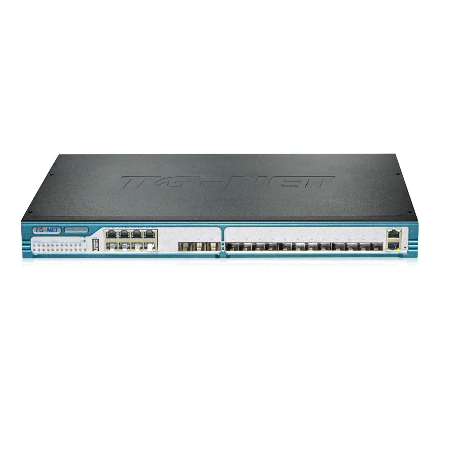 15* 10 GE SFP+ ports with 8*10/100/1000Mbps TX port L3 routing