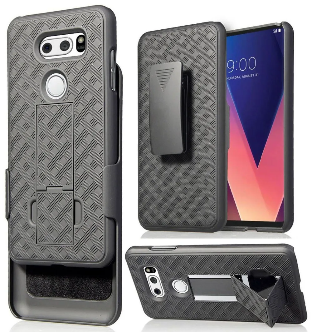 

Man Waist Belt Clip Holster Running Sport Phone Case for LG V30/V30 Plus/V30+/V30s/V35 LG G8 ThinQ Hard Case Holder Back Shell