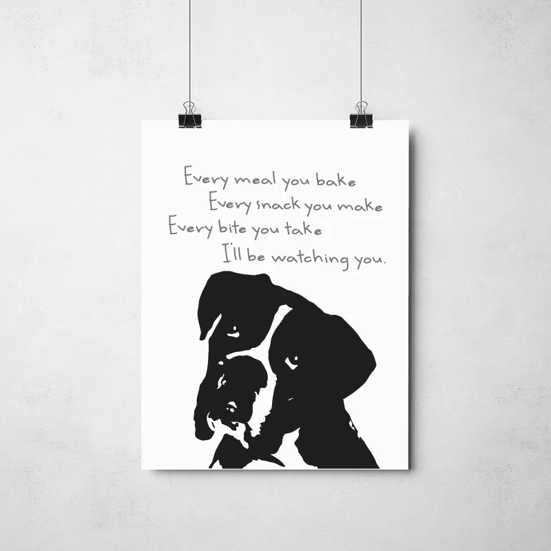 Boxer dog gifts canvas prints wall decor