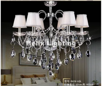

Free Shipping Chrome Crystal Chandelier Lighting Top Luxury E14 LED Chandelier Lighting Factory Direct Selling 100% Guaranteed