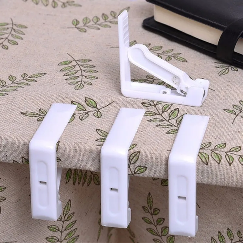 4pcs Tablecloth Tables Cover Clips Fixed Clips Desk Skirt Curtain Cover Buckle Plastic Holder Clamps Wedding Prom Party Supplies Kitchen Gadgets  (3)