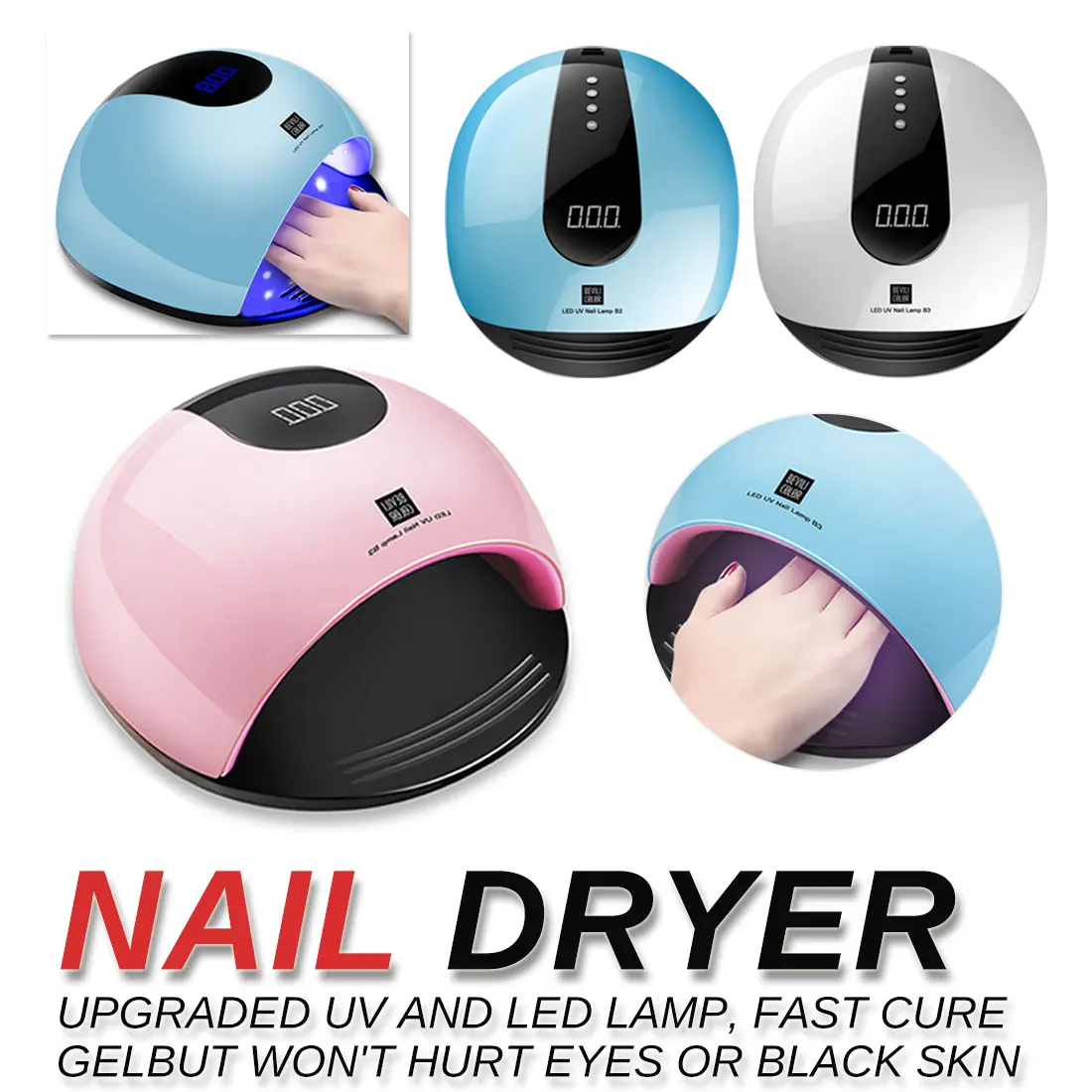 

Electric All Gels Nail Polish Nail USB Lamp For Manicure LCD Display Drying Art Tools Nail Dryer For Nail LED UV Lamp