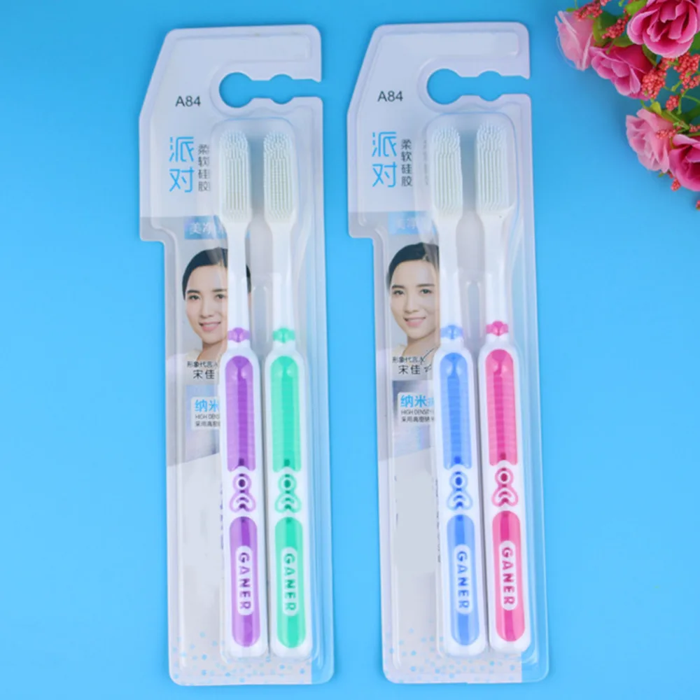

2pcs/lot Pro Toothbrush Teeth Whitening Nano Professional Adults Toothbrush Health Care Tooth Oral Brush