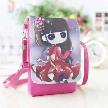 

PU leather printing women's coin purses wallets ladies mini crossbody money pouch bags bolsos mujeres bolsas feminina for girls