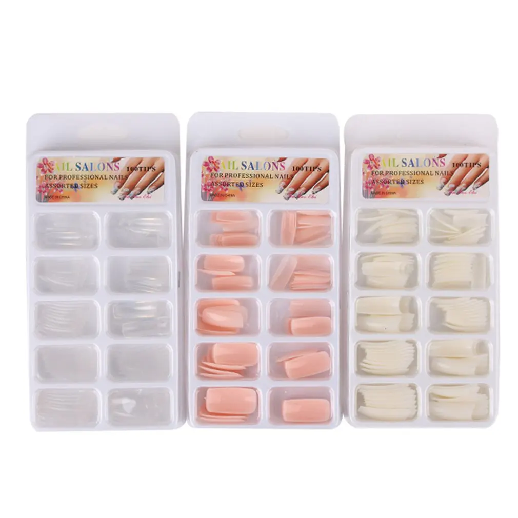

Extended Nail Model Fake Nail Personal Care Equipment Ladies Utensils Fake Nail Patch French Nail Clip Natural Full Patch