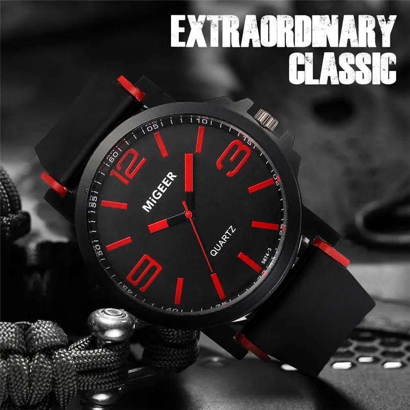 Luxury Brand Men Watches 2018 Fashion Silicone strap Sport Cool Quartz Analog Wrist Watch clock Hours relojes hombre 3M29#N (9)