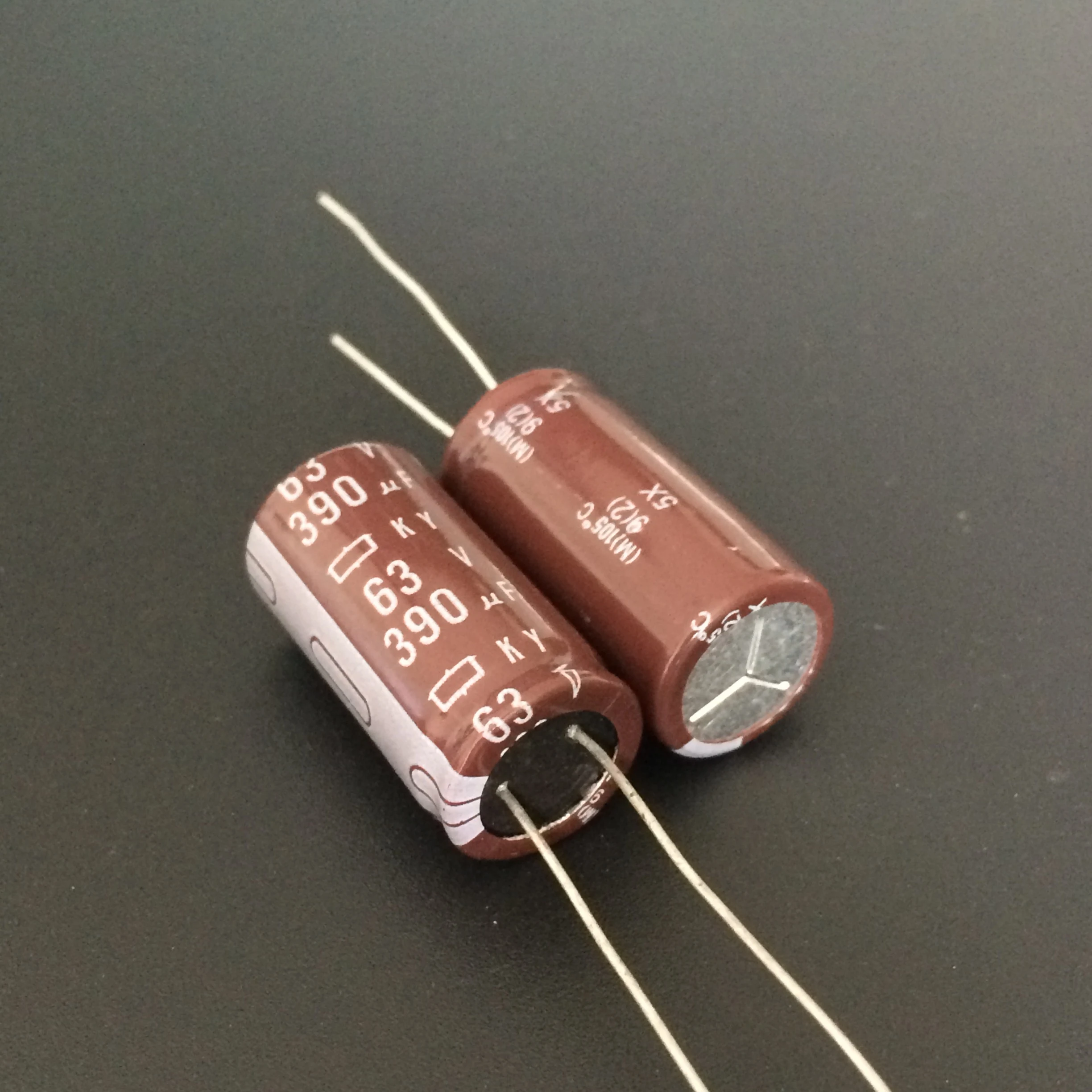 5pcs/50pcs 390uf 63v Nippon Ky Series 12.5x25mm Low Esr 63v390uf Aluminum Electrolytic Capacitor