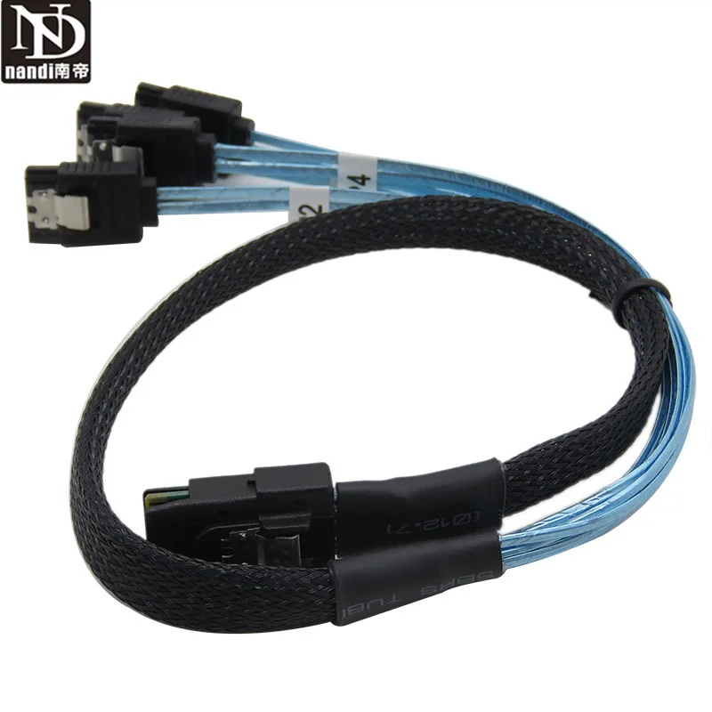 

Mini SAS 36pin (SFF-8087) to 4XSATA Reverse cable 0.5M