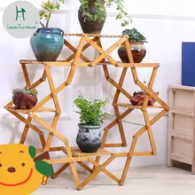 Lui Fashion креативный твердый деревянный балкон для гостей Многоэтажный Крытый Специальные цветочные горшки завод деревянный пол