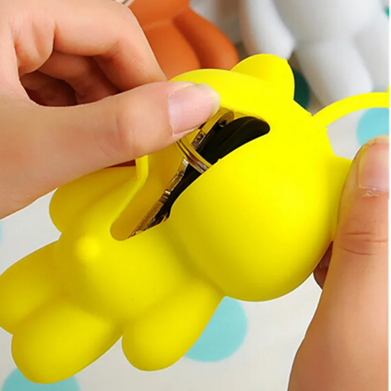 100PCS hot sale silicone car key holder key bag holder cute gray cat