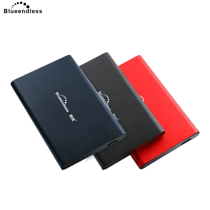 Blueendless HDD External Hard Drive Disk Aluminium 2.5' SATA HDD USB 3.0 250GB/500GB SSD Hard Drive 1TB Hard Disk Hd Externo
