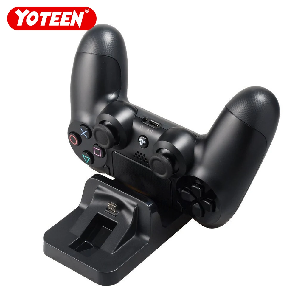 YOTEEN USB Dual Charge Dock for PS4 Controller Charger for Sony
