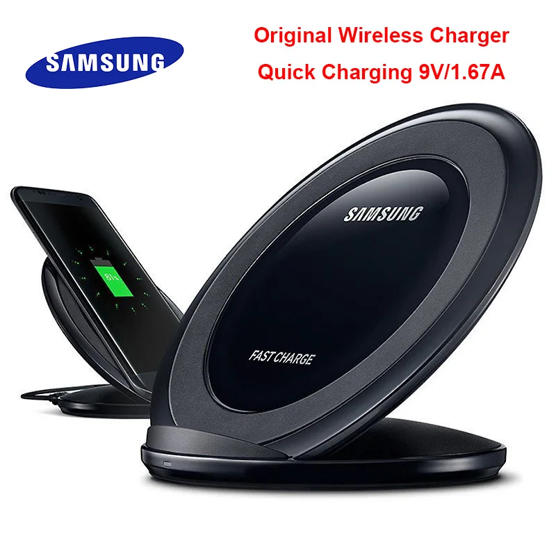 

Samsung Wireless Fast Charger 9V 1.67A Quick Charge Qi Stand Adapter For iPhone X 8 8 Plus XR XS Galaxy Note 8 5 S7 Edge S8 Plus