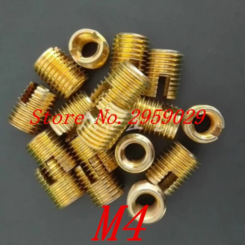 

20pcs m4 302 Type Self Tapping insert/Self Tapping Screw Bushing steel with zinc